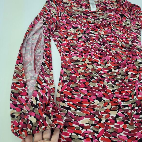 Laundry By Design Dress Womens 6 Sheath Ruched Split‎ Sleeve N2R3505SU - Picture 7 of 15